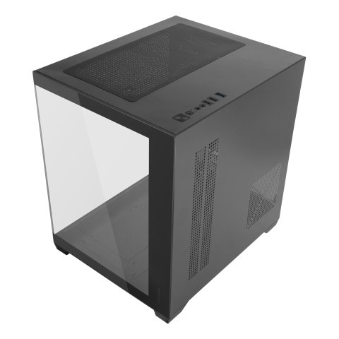 (km0) Caja Microatx Cube Mars Gaming Mc-view2 Negra Cristal Continuo Gpu 330mm 1x3.5 3x2.5 Cash30
