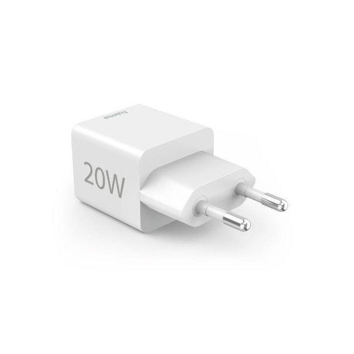 Cargador Usb Gan Hama 00201991 20w 1xusb-c Pd 1xusb-a Color Blanco