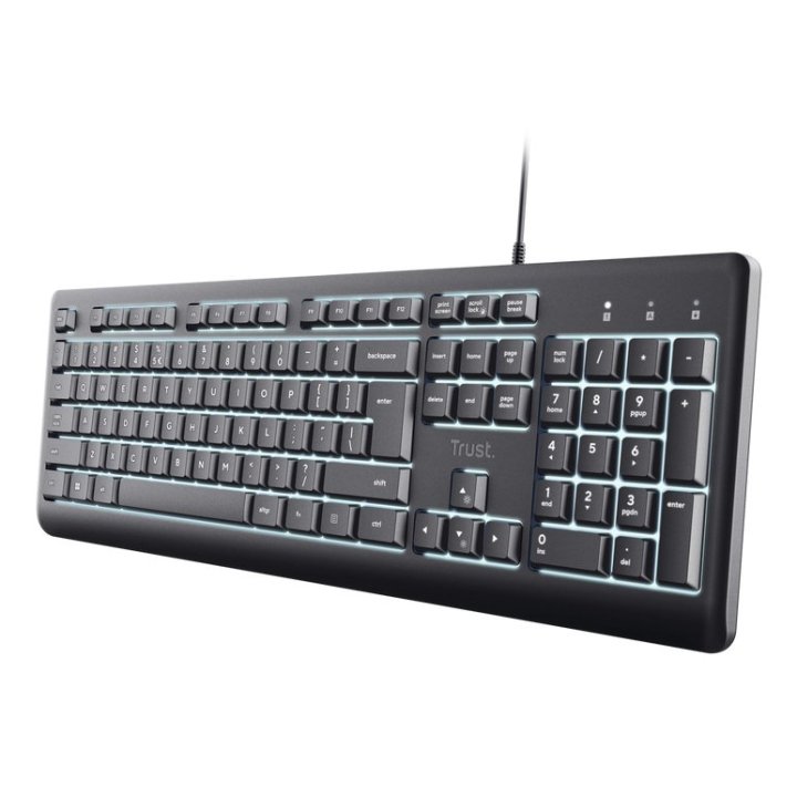 Teclado Trust Primo Con Iluminacion Usb 2.0 Color Negro