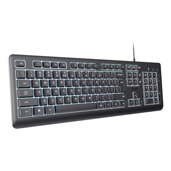 Teclado Trust Primo Con Iluminacion Usb 2.0 Color Negro