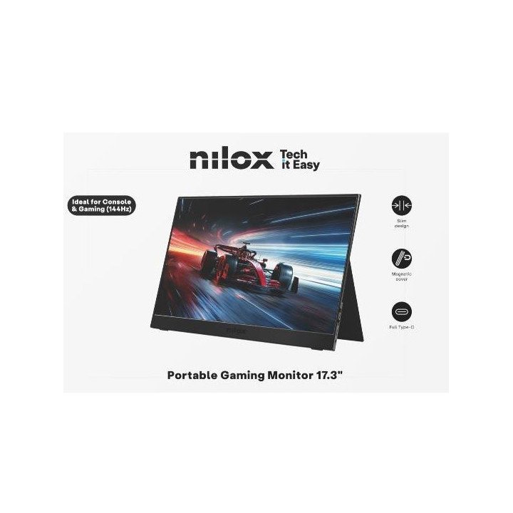 Monitor 17,3" Portable Usb-c Mini-hdmi Nilox...