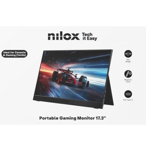 Monitor 17,3" Portable Usb-c Mini-hdmi Nilox...