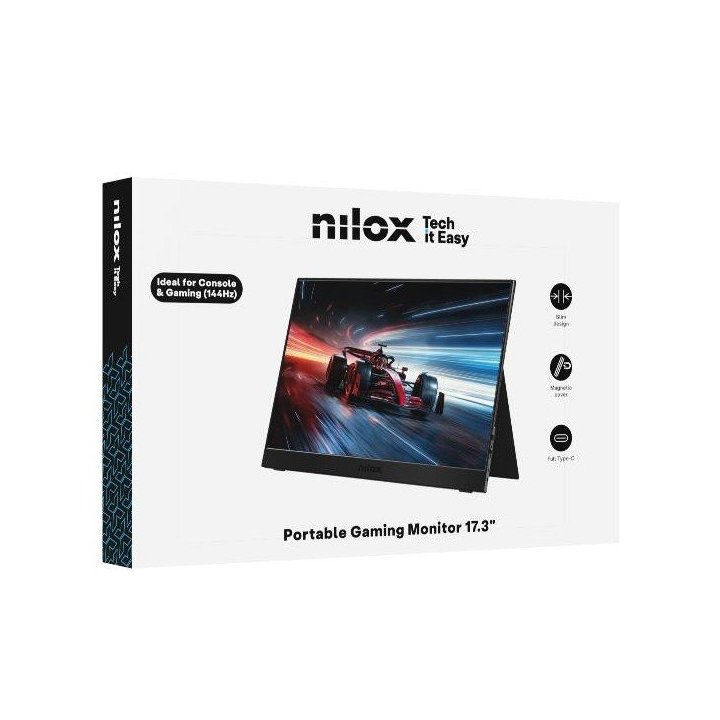 Monitor 17,3" Portable Usb-c Mini-hdmi Nilox...