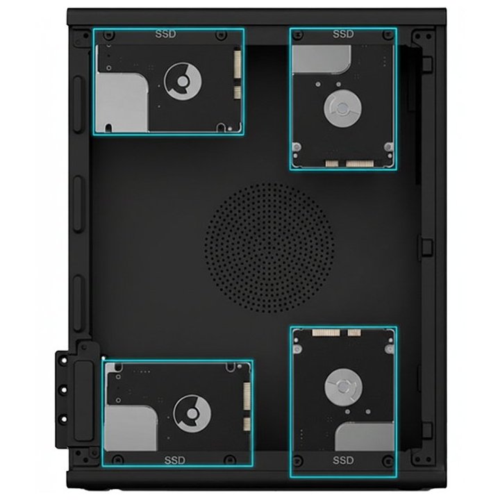 Caja Microatx Slim Coolbox Pct100-0 Usb-c 3.2 Gen1 Full Metal Sin Fuente+ 1vent 90mm
