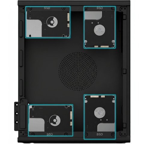 Caja Microatx Slim Coolbox Pct100-0 Usb-c 3.2 Gen1 Full Metal Sin Fuente+ 1vent 90mm
