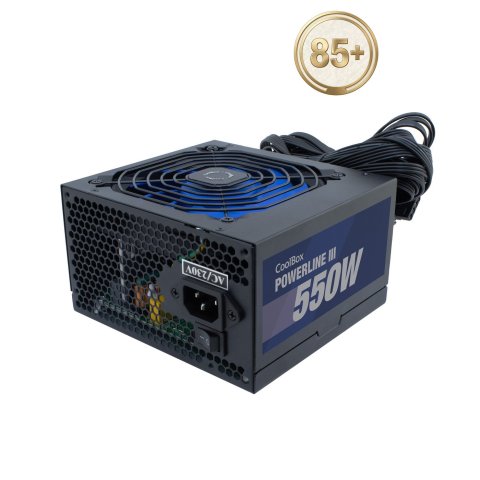 Fuente De Alimentacion Atx 550w Coolbox  Coo-fapw3-550 Powerline3 Eficiencia 85%