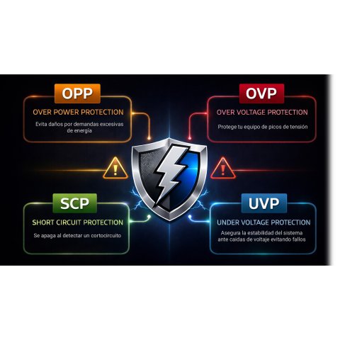 Fuente De Alimentacion Atx 550w Coolbox  Coo-fapw3-550 Powerline3 Eficiencia 85%