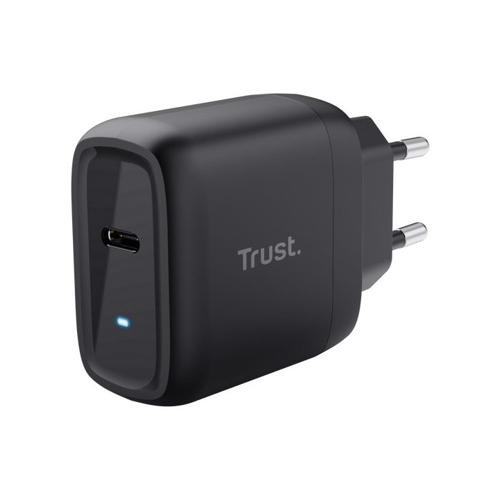 Cargador Usb Gan Trust Maxo 45w 1xusb-c Incluye Cable Usb-c 2m Color Negro