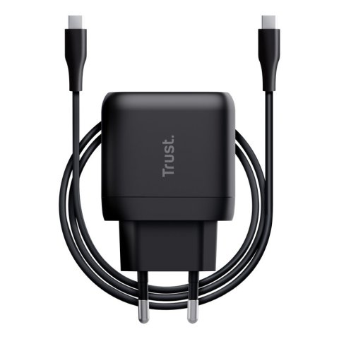 Cargador Usb Gan Trust Maxo 45w 1xusb-c Incluye Cable Usb-c 2m Color Negro