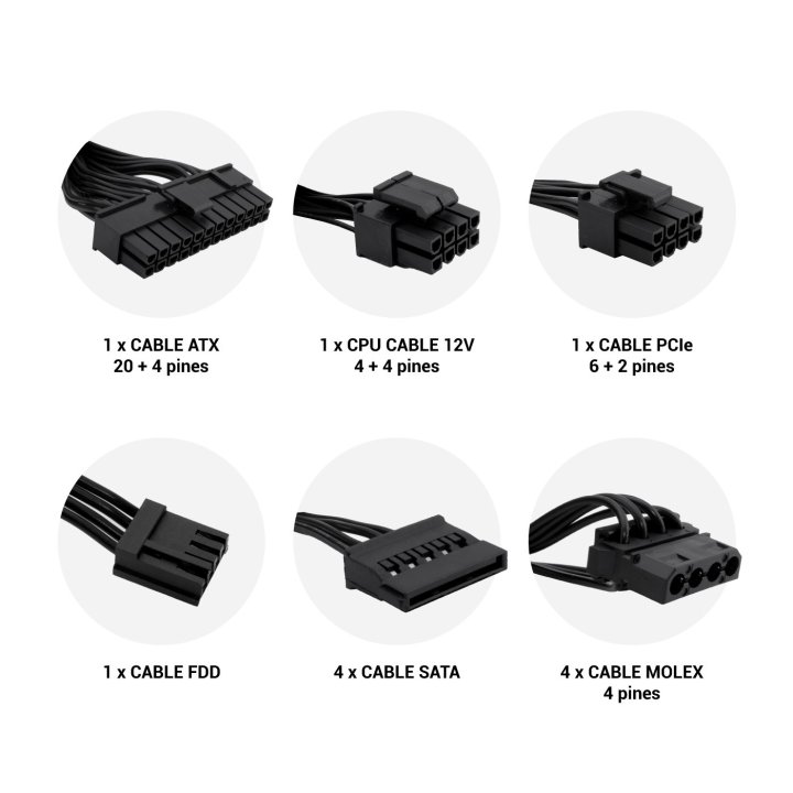 Fuente De Alimentacion Atx Force Br-500w...