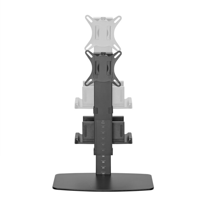 Soporte De Mesa Con Base Aisens Dt32tsr-165 Para Monitor Y Mini Pc 17-32" Giratorio Inclinable Vesa Max.100x100