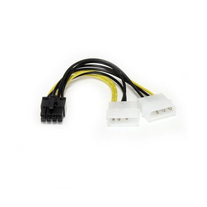 Cable Adaptador Alimentacion Startech Lp4 A Pcie 8 Pines Para Tarjeta Grafica Lp4 pci-e-1