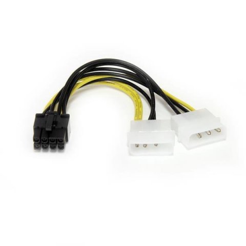 Cable Adaptador Alimentacion Startech Lp4 A Pcie 8 Pines Para Tarjeta Grafica Lp4 pci-e-1