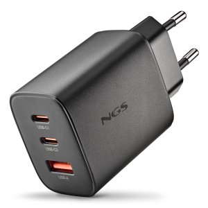 Cargador Usb Gan Ngs Era 65w 2xusb-c Pd 1xusb-a Color Negro