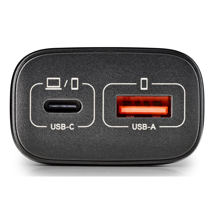 Cargador Usb Gan Ngs Era 45w 1xusb-c Pd 1xusb-a Color Negro