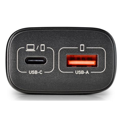 Cargador Usb Gan Ngs Era 45w 1xusb-c Pd 1xusb-a Color Negro
