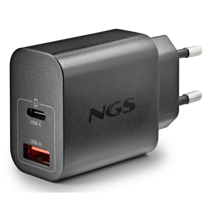 Cargador Usb Gan Ngs Era 30w 1xusb-c Pd 1xusb-a Color Negro