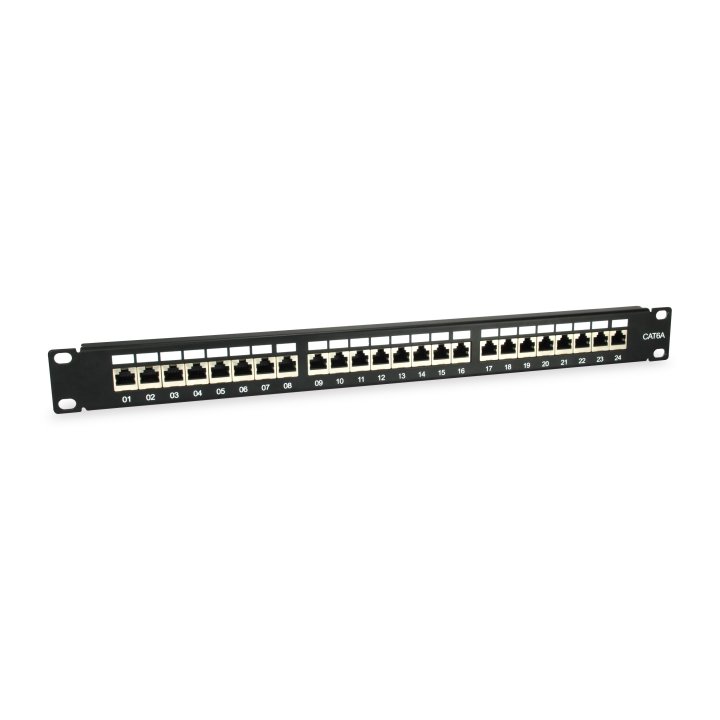 Patch Panel 24 Puertos Categoria 6a 1u Color Negro 326625