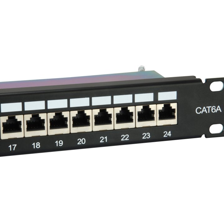 Patch Panel 24 Puertos Categoria 6a 1u Color Negro 326625