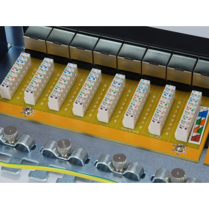 Patch Panel 24 Puertos Categoria 6a 1u Color Negro 326625