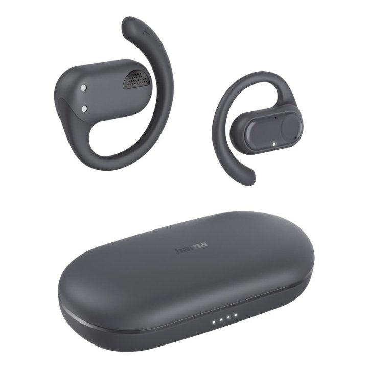 Auricular Bluetooth Open Ear Hama Spirit Open Ows Tws 18h Microfono Color Negro