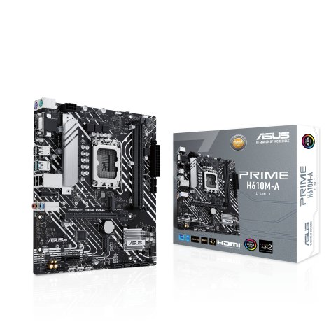 Pb Asus Prime H610m-a-csm Skt 1700 Intel Gen 12ª 13ª 14ª 2xddr5 Displayport Hdmi Vga 2xm.2