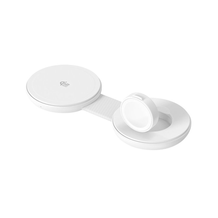 Cargador Inalambrico Conceptronic Gorgon04w Qi2 25w 2en1  Soporte Magnetico Plegable   Color Blanco