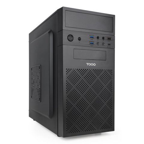 Caja Microatx Tooq Tqc-4701-sp Isobox Gpu Max 250mm 3x2.5 2x3.5 Usb-c F.a Atx 500w Color Negro
