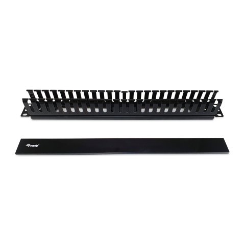 Panel De Gestion De Cables Para Rack 19" Color Plastico Negro Equip 327314