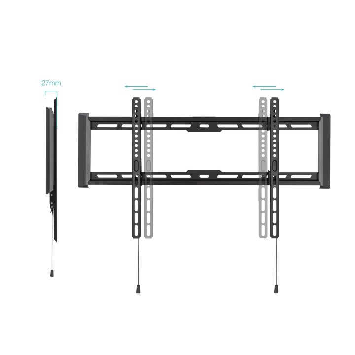 Soporte De Pared Fijo Tooq Lp1083f-b Pantalla 37-80" Max. 75kg Vesa Max. 600x400 Nivel Negro