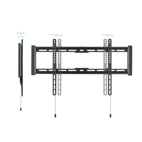 Soporte De Pared Fijo Tooq Lp1083f-b Pantalla 37-80" Max. 75kg Vesa Max. 600x400 Nivel Negro
