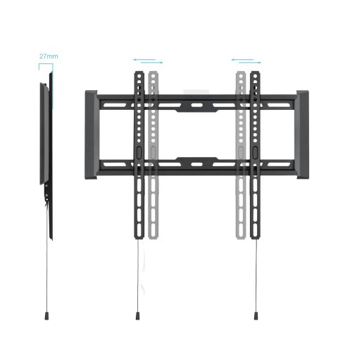 Soporte De Pared Fijo Tooq Lp1073f-b Pantalla 32-70" Max. 75kg Vesa Max. 400x400 Nivel Negro