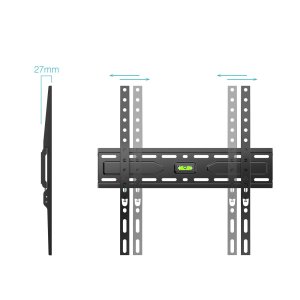 Soporte De Pared Fijo Tooq Lp1030f-b Pantalla 32-75" Max. 45kg Vesa Max. 400x400 Nivel Negro 2