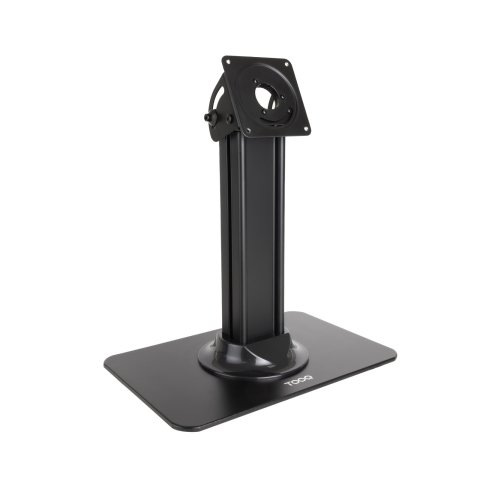 Soporte Para Tablet Tooq Tqatc2601-b Color Negro Mesa Marco Antirrobo Inclinable Vesa 75x75