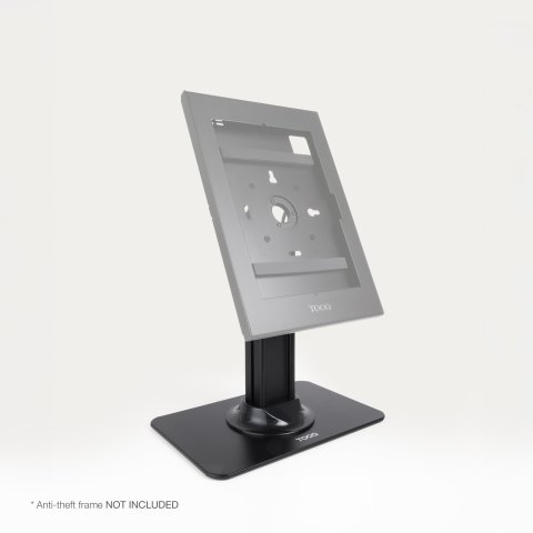 Soporte Para Tablet Tooq Tqatc2601-b Color Negro Mesa Marco Antirrobo Inclinable Vesa 75x75