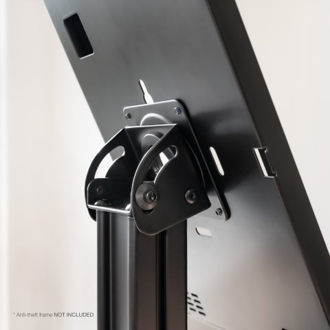 Soporte Para Tablet Tooq Tqatc2601-b Color Negro Mesa Marco Antirrobo Inclinable Vesa 75x75