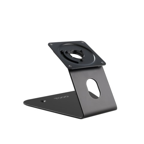 Soporte Para Tablet Tooq Tqatwm3401-b Color Negro Mesa pared Marco Fijo Rotacion 90º Vesa 75x75