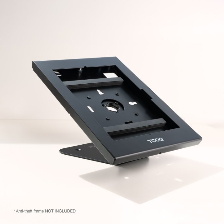 Soporte Para Tablet Tooq Tqatwm3401-b Color Negro Mesa pared Marco Fijo Rotacion 90º Vesa 75x75