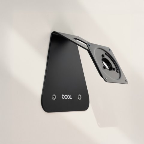 Soporte Para Tablet Tooq Tqatwm3401-b Color Negro Mesa pared Marco Fijo Rotacion 90º Vesa 75x75