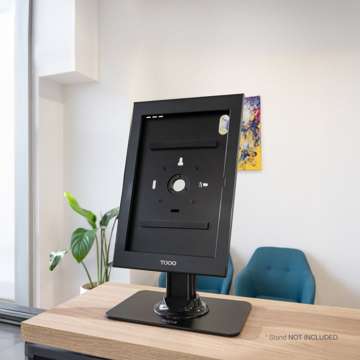 Marco Antirrobo Tablet Tooq Tqatte2601-l-b Color Negro 14,6" Vesa 75x75 Cerradura