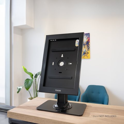Marco Antirrobo Tablet Tooq Tqatte2601-l-b Color Negro 14,6" Vesa 75x75 Cerradura