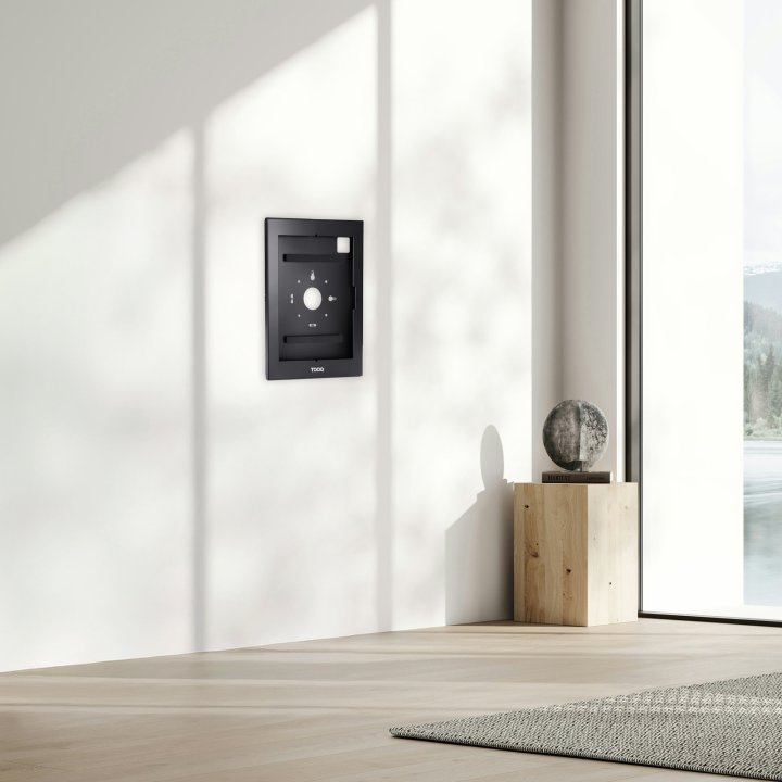 Marco Antirrobo Tablet Tooq Tqatte2601-m-b Color Negro 12,4-13" Vesa 75x75 Cerradura