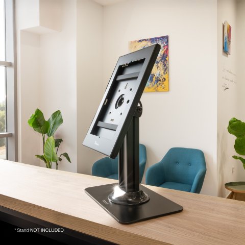 Marco Antirrobo Tablet Tooq Tqatte2601-s-b Color Negro 11" Vesa 75x75 Cerradura