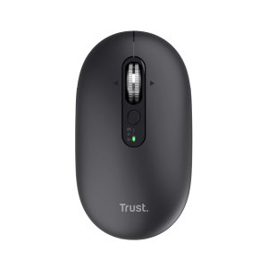 Mouse Trust Wireless Seron Hypscroll Slim 400-2400dpi 6 Botones Recargable Fsc Grs Negro