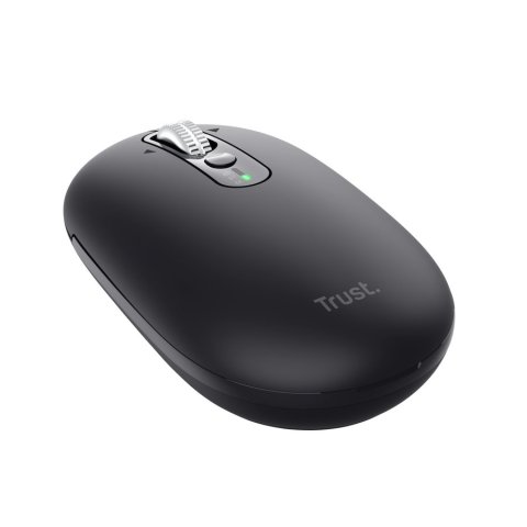 Mouse Trust Wireless Seron Hypscroll Slim 400-2400dpi 6 Botones Recargable Fsc Grs Negro