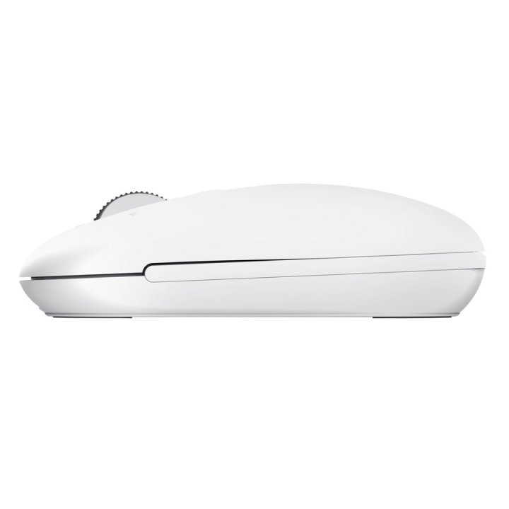 Mouse Trust Wireless Seron Hypscroll Slim 400-2400dpi 6 Botones Recargable Fsc Grs Blanco
