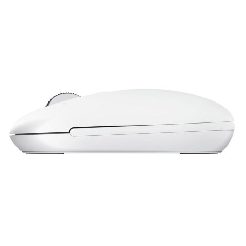 Mouse Trust Wireless Seron Hypscroll Slim 400-2400dpi 6 Botones Recargable Fsc Grs Blanco
