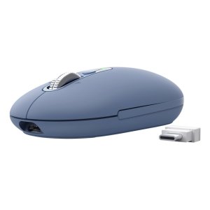 Mouse Trust Wireless Seron Hypscroll Slim 400-2400dpi 6 Botones Recargable Fsc Grs Azul 2