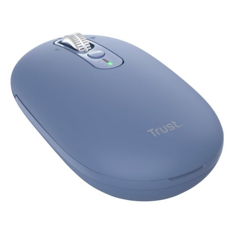 Mouse Trust Wireless Seron Hypscroll Slim 400-2400dpi 6 Botones Recargable Fsc Grs Azul