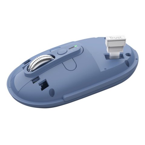 Mouse Trust Wireless Seron Hypscroll Slim 400-2400dpi 6 Botones Recargable Fsc Grs Azul